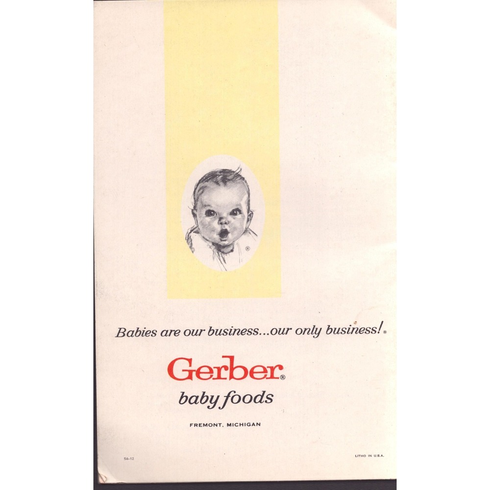 Vintage 1959 Gerber Foods for Baby and Mealtime Psychology Booklet Advertising - Picture 2 of 3